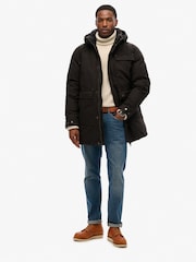 Superdry Black Workwear Hooded Parka Jacket - Image 5 of 5