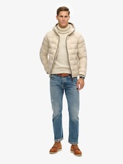 Superdry Nude Short Quilted Puffer Jacket - Image 3 of 5