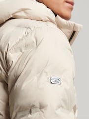 Superdry Nude Short Quilted Puffer Jacket - Image 4 of 5