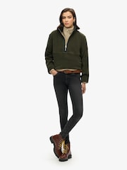 Superdry Green Estate Half Zip Fleece - Image 2 of 3