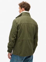 Superdry Green 100% Cotton Patched Rookie Jacket - Image 2 of 4