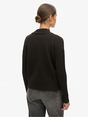 Superdry Brown Essential Mock Neck Jumper - Image 2 of 4