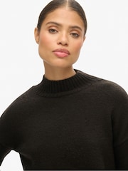 Superdry Brown Essential Mock Neck Jumper - Image 4 of 4