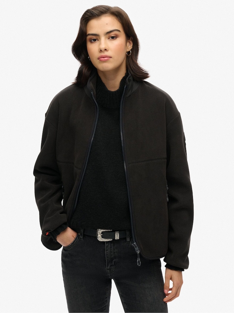 Superdry Black Active Full Zip Fleece - Image 1 of 4