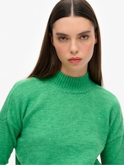 Superdry Green Essential Mock Neck Jumper - Image 4 of 4