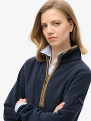 Superdry Blue Estate Half Zip Fleece - Image 3 of 3