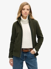 Superdry Green Estate Full Zip Fleece - Image 1 of 4