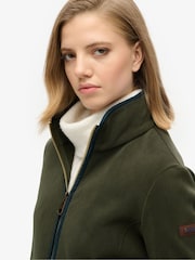 Superdry Green Estate Full Zip Fleece - Image 4 of 4