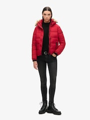 Rojo - Chaqueta de entretiempo corta con capucha de Superdry - Imagen 3 de 4