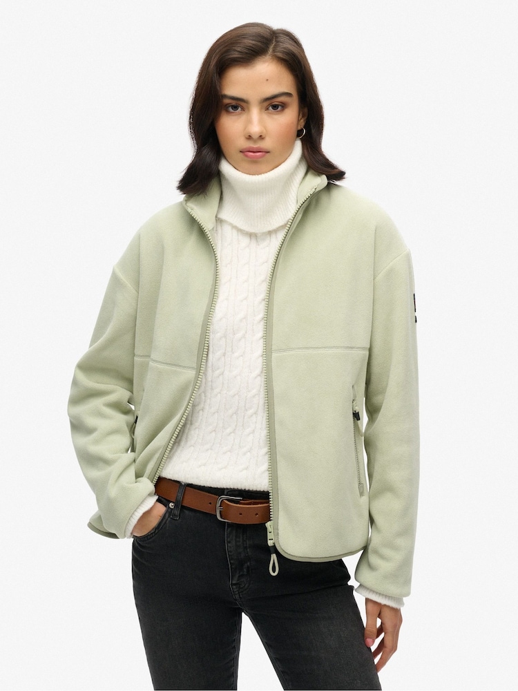 Superdry Green Active Full Zip Fleece - Image 1 of 4