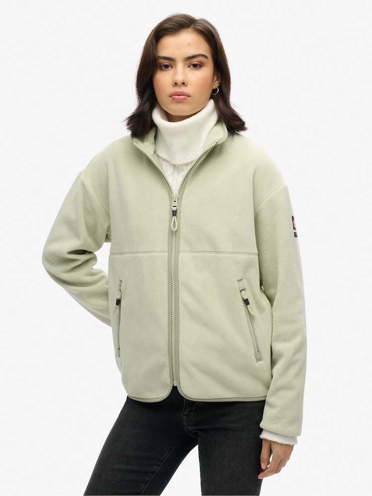 Superdry Green Active Full Zip Fleece - Image 2 of 4