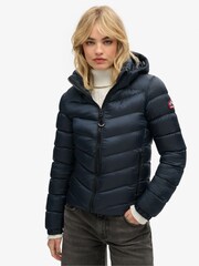 Superdry Blue Hooded Fuji Padded Jacket - Image 2 of 4
