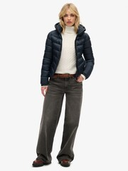 Superdry Blue Hooded Fuji Padded Jacket - Image 3 of 4