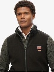 Superdry Black Active Fleece Gilet - Image 4 of 4