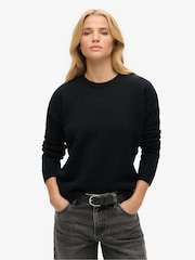Superdry Blue Essential Crew Neck Jumper - Image 1 of 3