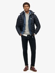 Superdry Blue Active Fleece Gilet - Image 3 of 4