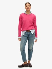 Superdry Pink Essential Crew Neck Jumper - Image 3 of 4