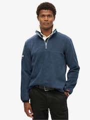 Superdry Blue Active Half Zip Fleece - Image 1 of 3