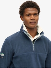 Superdry Blue Active Half Zip Fleece - Image 3 of 3