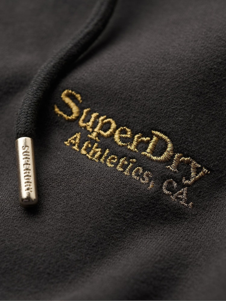Superdry Brown Essential Logo Zip Hoodie - Image 6 of 6