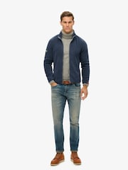 Superdry Blue Active Full Zip Fleece - Image 2 of 4