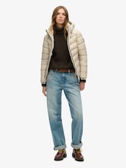 Superdry Nude Hooded Fuji Padded Jacket - Image 3 of 4
