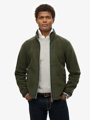 Superdry Green Estate Full Zip Fleece - Image 1 of 4