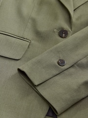 Khaki Green Single Sculpting Tailored Breasted Blazer - Image 2 of 3