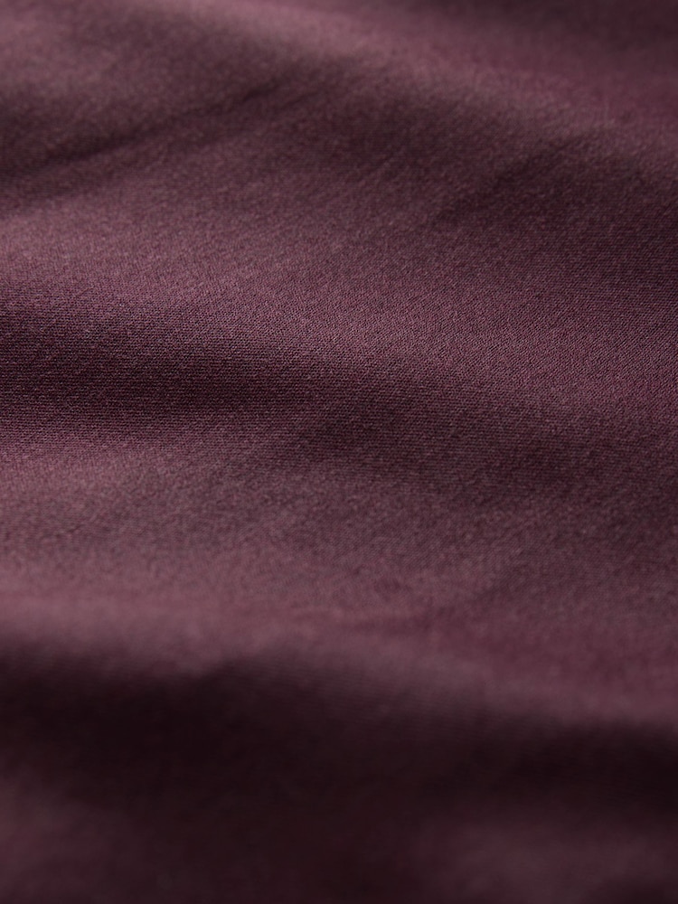 Burgundy Red Zip Through Bomber Jacket - Image 4 of 4