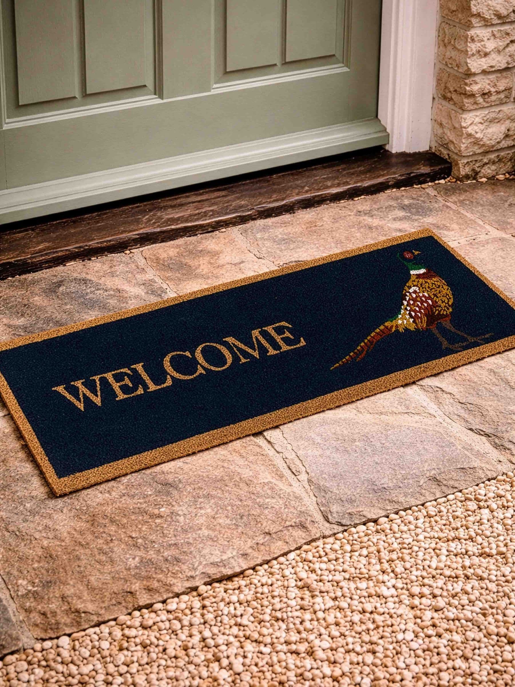 Gallery Home Blue Pheasant Welcome Doormat