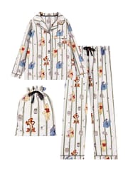 Character Green Disney Ladies Winnie The Pooh Button Up Pyjamas - Image 1 of 11
