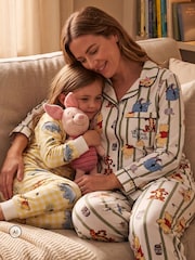 Character Green Disney Ladies Winnie The Pooh Button Up Pyjamas - Image 8 of 11