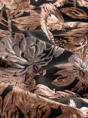 Black/Gold Jacquard Bomber Jacket - Image 6 of 8