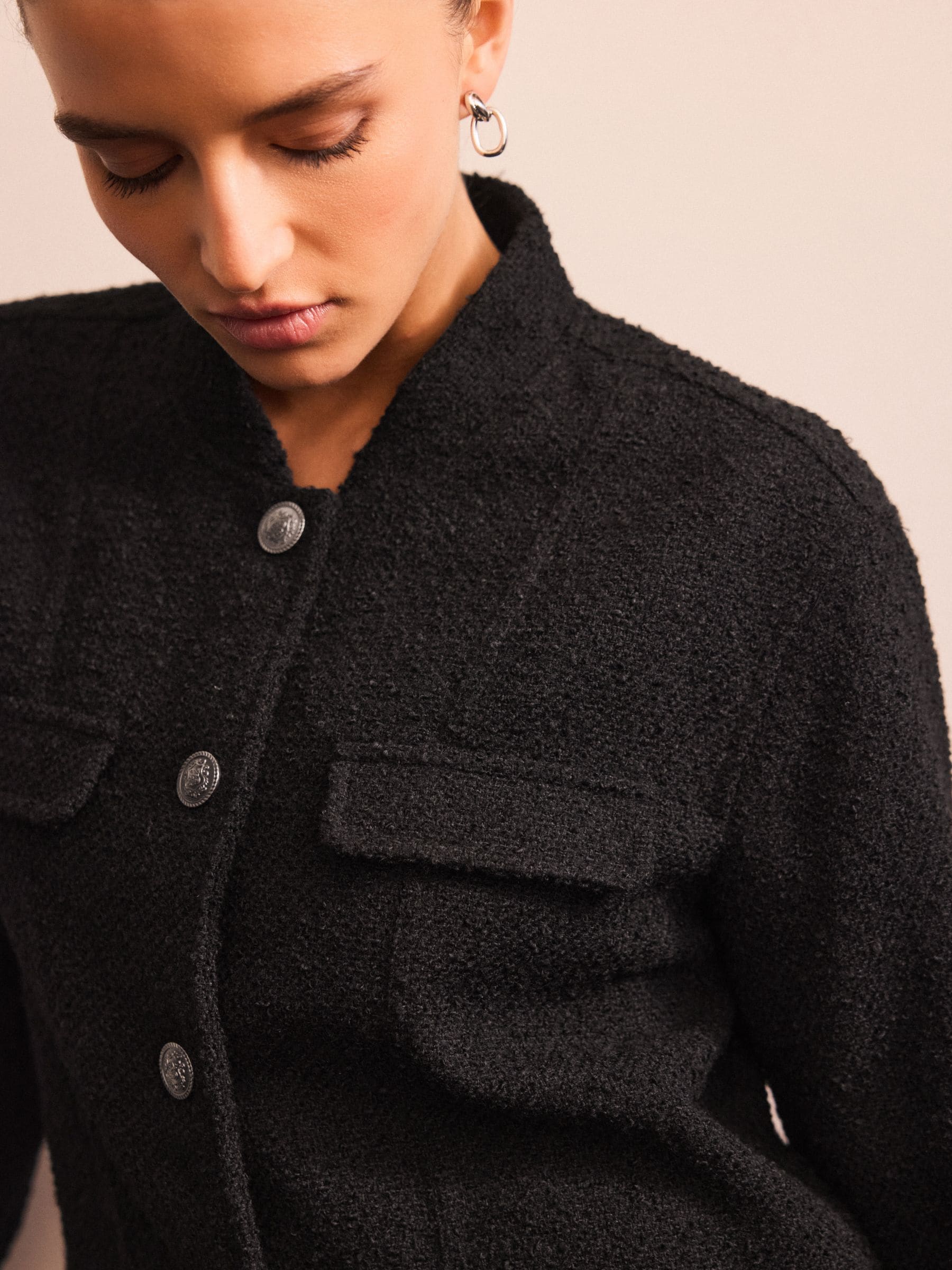 Buy Black Boucle Jacket from the Next UK online shop