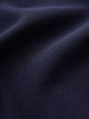 Navy Blue Smart Zip Through Knitted Collar Jacket - Image 8 of 8