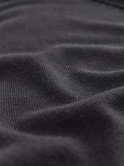 Black Soft Touch V-Neck Button Up Cardigan with Cotton - Image 5 of 6
