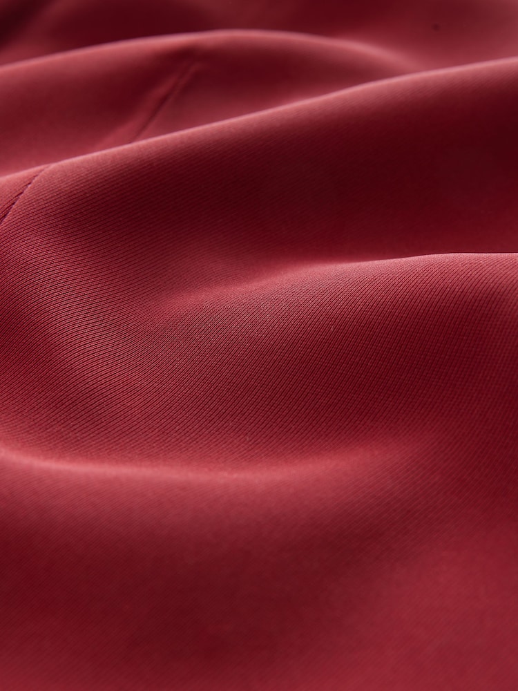 Red Relaxed Ruched Sleeve Blazer - Image 3 of 3