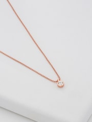 Ted Baker Rose Gold Tone SININAA: Crystal Pendant Necklace - Image 2 of 8
