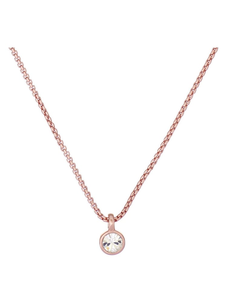 Rozegouden tinten - Ted Baker SININAA: Crystal Pendant Necklace - Image 4 of 8