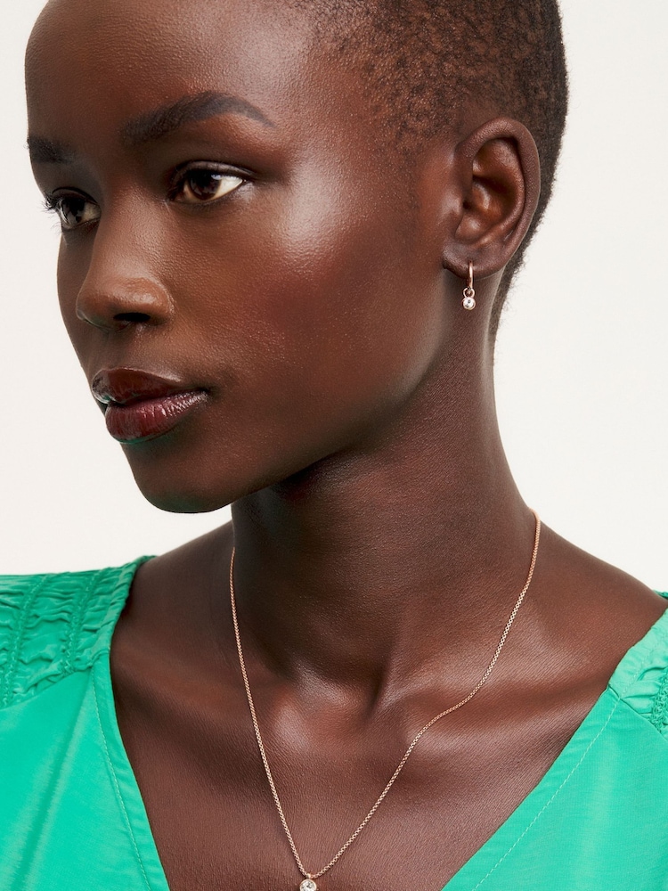 Rozegouden tinten - Ted Baker SININAA: Crystal Pendant Necklace - Image 5 of 8