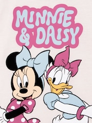 Character Pink Disney Minnie Mouse and Daisy Duck Pyjamas And Dressing Gown - Image 3 of 11