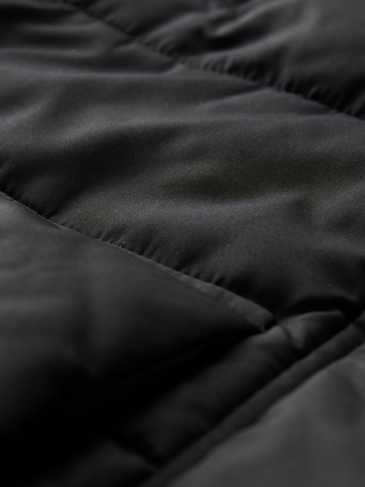 Black Shower Resistant Padded Hooded Coat - Image 9 of 9