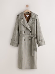 Check Trench Coat - Image 1 of 3