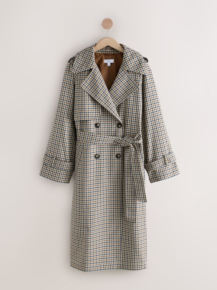 Check Trench Coat - Image 1 of 3