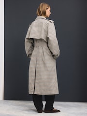 Check Trench Coat - Image 4 of 8