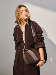 Chocolate Brown Waterproof Trench Coat - Image 3 of 5