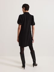 Negro - Phase Eight Candice Denim Scallop 100% Cotton Dress - Imagen 2 de 6