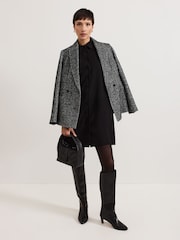 Negro - Phase Eight Candice Denim Scallop 100% Cotton Dress - Imagen 3 de 6