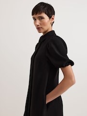 Negro - Phase Eight Candice Denim Scallop 100% Cotton Dress - Imagen 5 de 6
