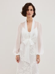 Phase Eight White Arabella Ivory Silk Cover-Up - Image 1 of 7